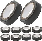 MUCKLILY Electrical Tape Insulation PVC 10 Rolls/roll Black for Cable Winding Insulation Repair and Wire Protection