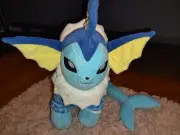 Build A Bear Pokemon Vaporeon Plush with Sleeper, Sound Box Has Dead Batteries