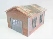 Scale 1:24 Diorama brick auto garage Diorama model kit Display decoration