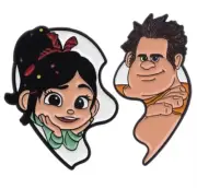 Wreck-It Ralph Broken Heart Pair of enamel pins - Ralph & Vanellope