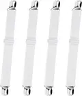 Bed Sheet Straps, Sopito Adjustable Elastic Fitted Sheet Straps Fasteners Non Sl