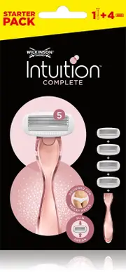 Wilkinson Sword Intuition Complete Razor + 4-piece Replacement Head