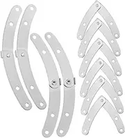 10pcs Box Inner Hinge Lid Hinges for Chest Locking Hinge Lid Support Lid Stay Chest Hardwares Chest Hinges Drop Down Hinge Cabinet Hinges Drop Leaf Support Box Cover Lifting Iron/1082