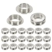 10mm(2/5 Inch) Brass Hole Eyelets, 20 Pcs Arc Surface Grommets, Imitation Silver