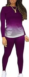 [JSVZREU] Two Piece Outfits for Women Pants Set Sweatsuit Jogger Sets 2 Piece Outfits Track Suits Lounge Set Long Sleeve