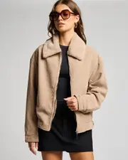 [Ava And Ever] Ava And Ever Women's Wolf Cord Jacket in Mushroom Size 6 6 Mushroom