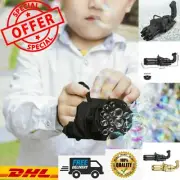 Gatling Bubble Machine Bubbler Maker Automatic Safe Gun Toy For Kid Outdoor Game