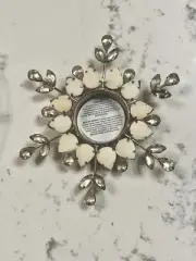 Pottery Barn Snowflake Votive Candle Holders Set Of 3 New NIB Christmas Holiday