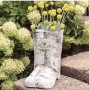 Metal Cowboy Boots Planter