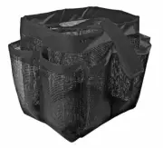 Portable Mesh Shower Bathroom Basket Bag Quick Dry Breathable Caddy Tote Black