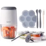 Puree Baby Food Processor Glass Set, Mini Infant Food Maker Blender Machine w...