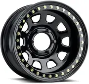RACELINE - Daytona Rock Gloss Black 15X7 5X4.5 (3.75" BS)
