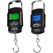 LCD Electronic Fishing Scale Portable Digital Luggage Weight Hanging Hook 50KG