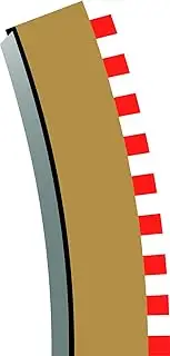 [Scalextric] C8282 Radius 4 Curve Inner Borders 22.5 Degree 1:32 Scale Slot Car Track and Accessories (4 Pieces)