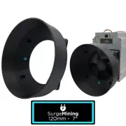 120mm to 7 Inch - Fan Shroud Adapter Crypto ASIC Miner Silencer Antminer S9 L3+