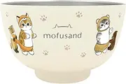 mofusand Vacuum Double Layer Stainless Steel Bowl, 15.9 fl oz (450 ml), Vacuum Insulated, Hot and Cold Insulated, Ramen, Bowl, Cute, Cat 53-2176