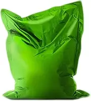 UYSOFRCV Large Lazy Sofa Cover, Waterproof Oxford Solid Color Outdoor High Back Recliner Stuffable Zipper Beanbag Cover for Adults and Kids, No Filler,Green,140 * 180cm
