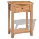 Solid Oak Wood Console Table Brown Home Furniture Telephone Stand Desk vidaXL