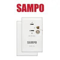 在飛比找蝦皮商城優惠-【SAMPO聲寶】USB旅行擴充座 雙USB 擴充座 3孔式