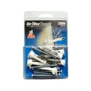 Cobra 4 x 50mm Driller Toggle Anchor Screws - 6 Pack
