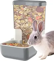 Automatic Rabbits Feeder - Bunny Food Bowl Automatic Rabbits Feeder,Storage Large Capacity Dish Bowl for Parrots Ferret Pigeons Hedgehog Chinchilla