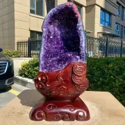 20.37LB Restoration of Natural Amethyst Cave Quartz Cluster Crystal Church