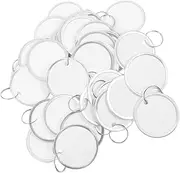 HAPINARY 200pcs Metal Ring Key Tags for Quick Identification Round Labels for Car Keys Office Use Organization with Tags for Home Vehicle