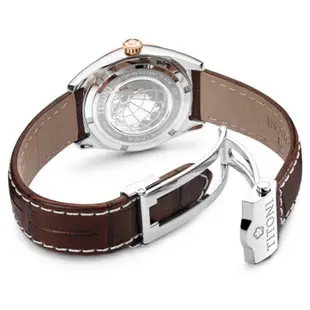 TITONI 瑞士梅花錶 828SRG-ST-606 宇宙系列 COSMO_SER 海浪形鋸齒狀腕錶/白面 33.5mm