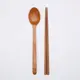 【首爾先生mrseoul】韓國 餐具組 木製 湯匙+筷子一組 (原木色) 長約23.5cm 勺子 湯匙 筷子