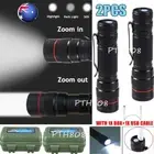 2/4x 1200000lm LED Flashlight USB Rechargeable Super Bright Torch Lamp Light