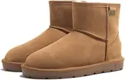 [UGG AUZLAND SHEEPSKIN] UGG ROOZEE Australia UGG Boots Mini Chestnut/Grey/Black,Sheepskin Boots Ankle Boots Ladies Australian Made
