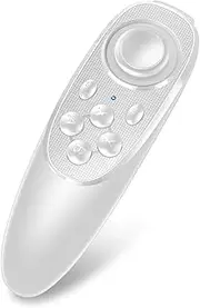 VR Remote Controller Gamepad Virtual Reality Headset Bluetooth Control VR Video, Game, Selfie, Flip E-Book/PPT/Nook Page, Mouse, in iPhone Smart Phone PC Tablet Laptop (White)