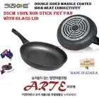 26 cm Kitchen Art Marble Stone Non Stick Coated Frying Pan WITH FREE GLASS LID