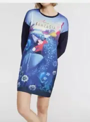 NEW PETER ALEXANDER DISNEY MICKEY FANTASIA NIGHTIE WOMEN XS long sleeves