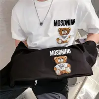 在飛比找Yahoo!奇摩拍賣優惠-新款熱銷 MOSCHINO 純棉短袖T恤女寬松t恤ins港風