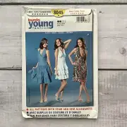 Burda 8045 Sewing Pattern Halter Dress Tiered Ruffles Misses Sizes 6-18 UNCUT