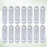20 PCS Stainless Steel Angle Iron Small Flat Wire Brackets for Braces