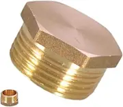 Pipe Plug | Galvanized NPT Connector Pipe Plug,Blanking Plug Fitting, Portable Port Plug, Water Pipe Plug, Hose Adapter for Petroleum Petrochemical