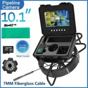 Sewer Camera 10.1" Monitor Drain Pipe Pipeline Camera with 12pcs LEDs Light