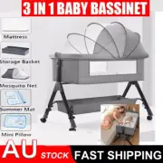 Baby Joy Bassinet Cot Crib Bedside Co-Sleeper Infant Newborn Bed Portable Cradle