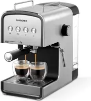 Espresso machine, CM6822 15 Bar Coffee Maker for Cappuccino and Latte Silver