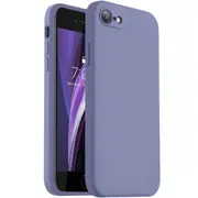 MCC iPhone 7 8 Soft Liquid Silicone Shockproof Case Cover Apple iPhone7 8 [Grey Purple]
