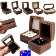 Ring Storage Box Wooden Box Jewelry Display Proposal Engagement Wedding Ceremony
