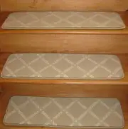 13= STEP 9" X 27" + LANDING 26" X 30" Wilton Wool Carpet Stair Treads .