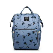 Mummy Backpack Multi-function Large-capacity Bag Expectant Travel Outdoor Maternal and Child Package BLUE COLOR