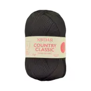 Sirdar Yarn Country Classic - 50% Wool 50% Acrylic - 50g - Black