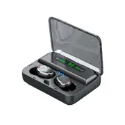 1 Set HiFi Sound Bluetooth-compatible Earphones Comfortable PC Charging Box Wireless Earbuds for Business-Black
