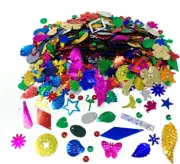 Sequins and Spangles Craft Supplies for DIY, Creative Color Beads Sequins Greeti