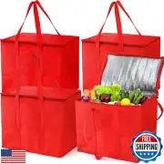 Cididu 4 Pack Reusable Grocery Bags, X-Large Foldable Tote Bag, Shopping Bags