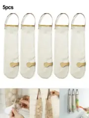 5 Pcs Hanging Mesh Onion Bag Mesh Garlic Net Bags Reusable Net Storage Produce